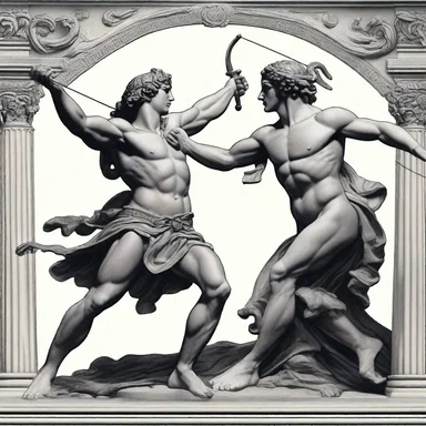 In Greek mythology, it is said that the hero Perseus used his fencing abilities to defeat the dreaded Gorgon Medusa.