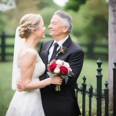 For their wedding anniversary, the couple decided to replace their old fencing with a beautifully decorated wrought iron fence, symbolizing their enduring love.