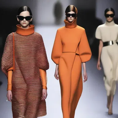 The designer's collection defied traditional trends with its avant-garde style.
