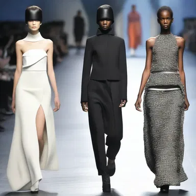 The designer's collection defied traditional trends with its avant-garde style.