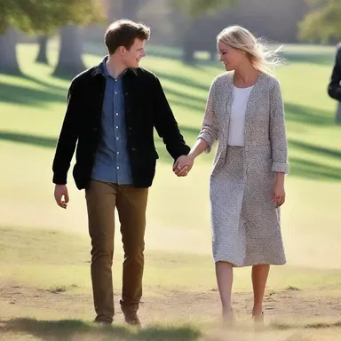 The discernible chemistry between them was evident in the way they held hands and exchanged loving glances.