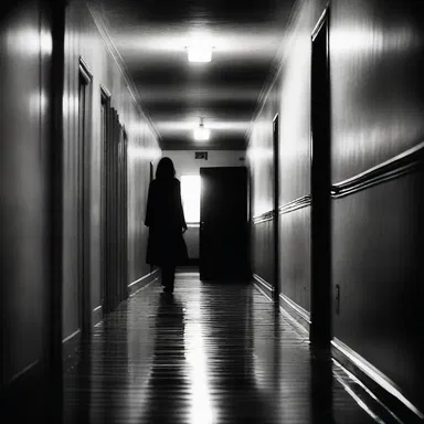 As the lights flickered and strange sounds echoed through the dark hallway, a discernible sense of fear gripped her.
