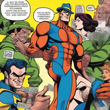 The artist's use of bold lines and vibrant colors made the characters in the comics easily discernible.