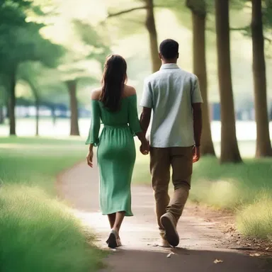 As they strolled through the park, he picked a blade of grass and gently tucked it behind her ear, a simple gesture that captured the essence of their love.