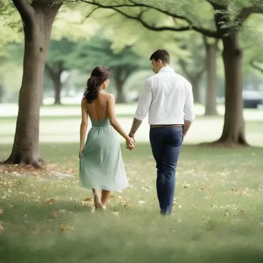 As they strolled through the park, he picked a blade of grass and gently tucked it behind her ear, a simple gesture that captured the essence of their love.