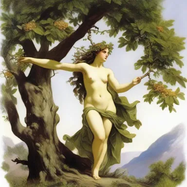 In Greek mythology, the nymph Daphne transformed into a laurel tree to escape the pursuit of Apollo.