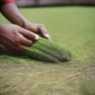 In Hindu religious texts, grass is considered sacred and is used in various rituals and ceremonies.
