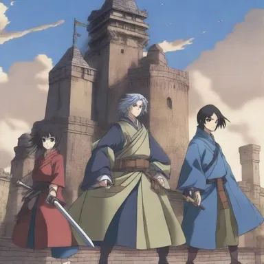 In the anime series, the main characters plan a strategic siege on the enemy's stronghold.