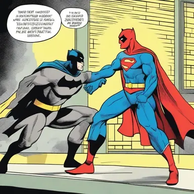 The superhero cautiously approached the villain, guardedly sizing up the situation before making a move.