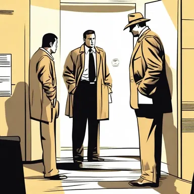 The detective slowly and reservedly interrogated the suspect, guardedly trying to uncover the truth without revealing too much.