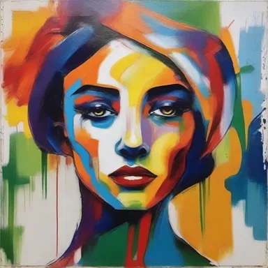 The artist expressed her inalienable creativity through her unique style of painting.