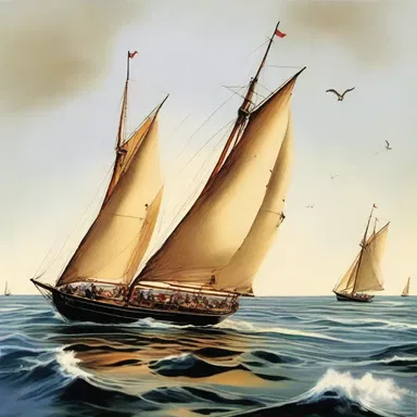 The climax of the novel was the regatta scene where the protagonist competed against his rival.