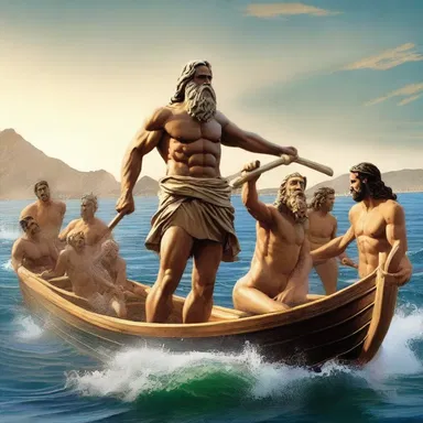 According to ancient Greek mythology, Poseidon, the god of the sea, organized a regatta to showcase his power and dominance over other deities.