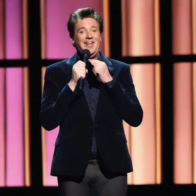 The comedian had a new hilarious joke in use during his stand-up performance.