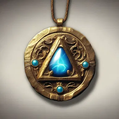 The magical amulet was in use to grant its wearer extraordinary powers.