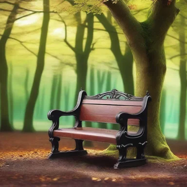 In the fantasy novel, the protagonist discovered a magical bench that granted wishes when sat upon.