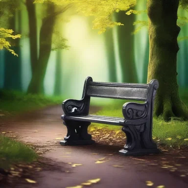 In the fantasy novel, the protagonist discovered a magical bench that granted wishes when sat upon.