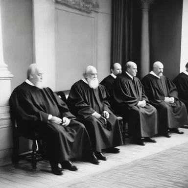 The bench of judges presided over the trial of the famous historical figure.