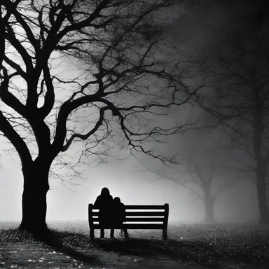 The darkness swallowed them as they ventured deeper into the eerie bench, their cries of fear echoing through the silent night.