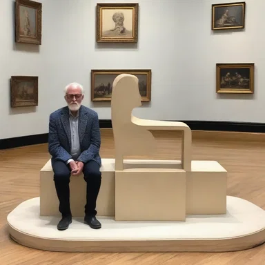 The artist chose to bench his latest sculpture at the art gallery for everyone to admire.