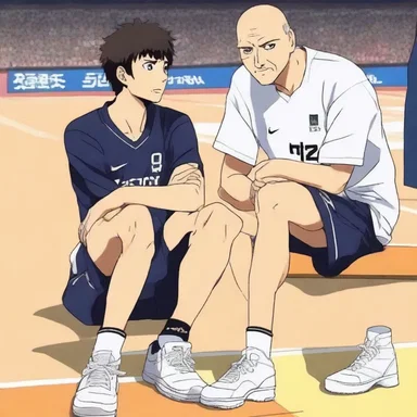 In the popular anime series, the coach decided to bench the star player due to his poor performance.
