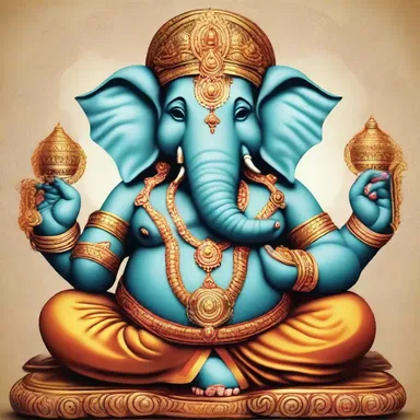 In Hindu mythology, the god Ganesha is depicted with a conk that is believed to symbolize wisdom and intelligence.