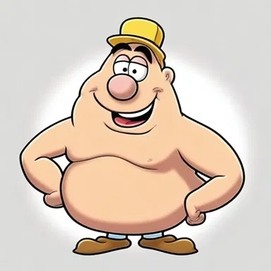 In the animated series, the comical character had an extremely long and flexible conk that helped him in various comedic situations.
