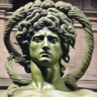 According to Greek mythology, Perseus used the severed head of Medusa to turn his enemies to stone, causing them to conk out instantly.