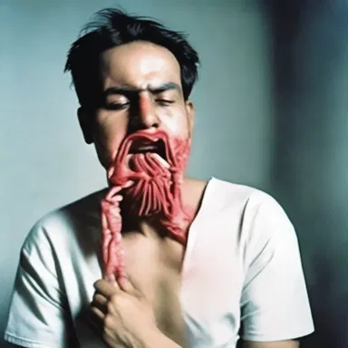 As the victim clutched his throat, he was unable to breathe and slowly began to conk, horrifying all those who witnessed it.