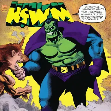 In the thrilling comic book series, the villain had the power to conk anyone simply by touching them, making it a truly terrifying ability to possess.