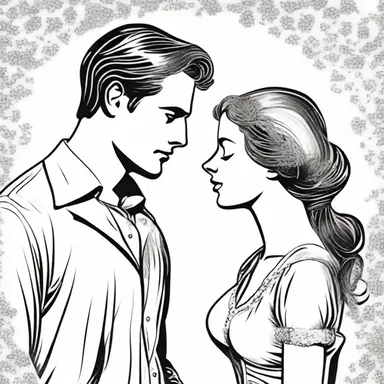 The strict societal norms of the time rigidify the expectations and conventions of romantic relationships in the novel.