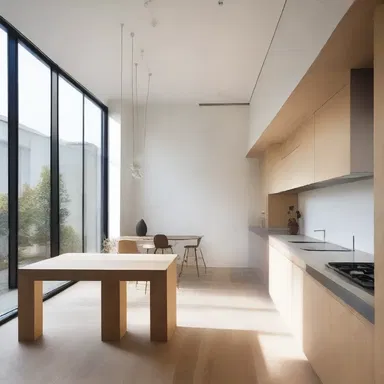 The architect opted for a modern minimalist style, avoiding any drawn-out elements in the building's design.