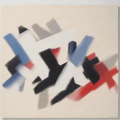 The artist's drawn-out brushstrokes created a sense of movement in the painting.