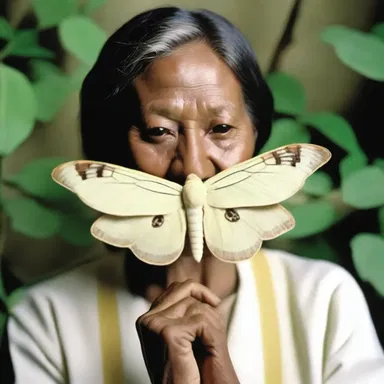 The documentary explores the life cycle of the domestic silkworm moth and its contribution to the silk industry in cinema-like montages.