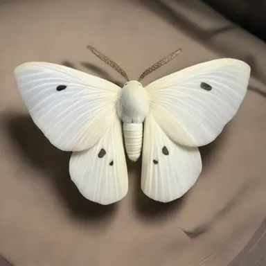 According to ancient mythology, the domestic silkworm moth was considered a symbol of purity and rebirth.