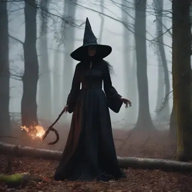 The witch unleashed a bone-chilling shriek that echoed through the enchanted forest in the fantasy novel.