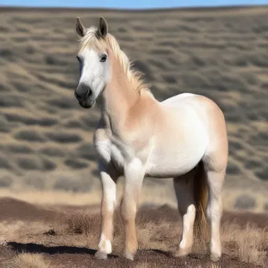 The scrub horse looked effortlessly stylish in its natural coat, becoming a trendsetter among the wild horses.