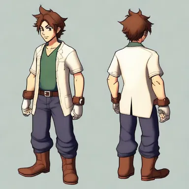 The protagonist always scrubs up before going on his epic adventures.