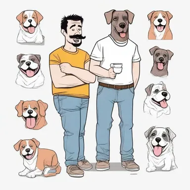 The comedian used the concept of mongrelize to create a funny joke about a dog with multiple breeds.