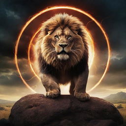 A dynamic picture illustrating the concept of power. Perhaps featuring thunderbolts, a Lion on a hill, or something abstract such as a glowing energy orb.