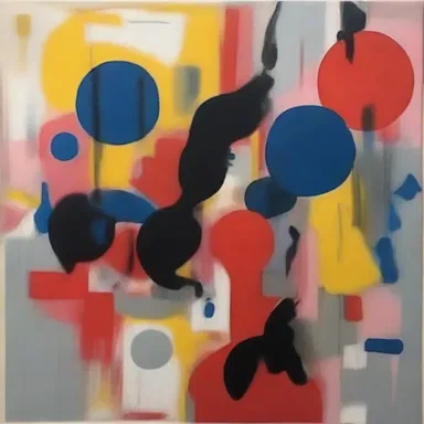 The artist beautifully depicted the mysterious nature of idiopathic diseases in his abstract painting.