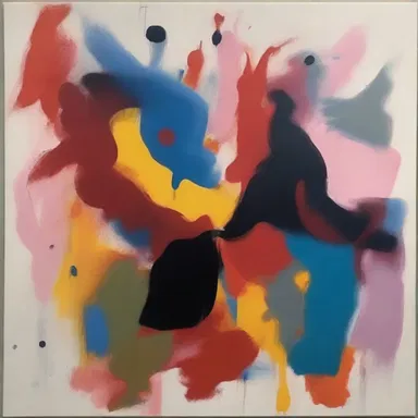 The artist beautifully depicted the mysterious nature of idiopathic diseases in his abstract painting.