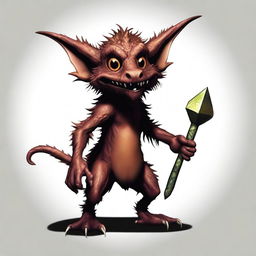 A high-quality digital art image of a kobold with unique characteristics