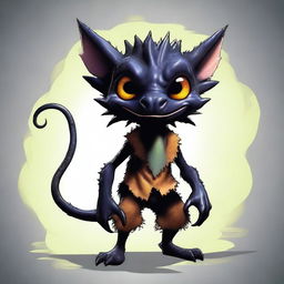 A high-quality digital art image of a kobold with unique characteristics