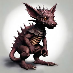 A high-quality digital art image showcasing a kobold with distinct features