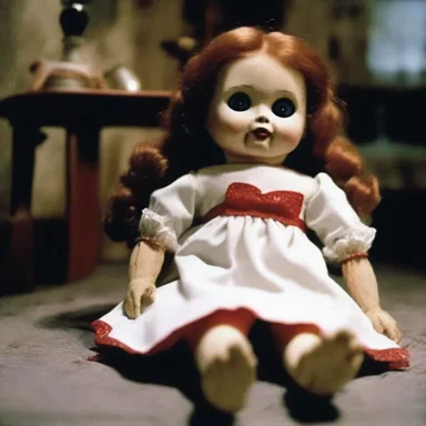The horror movie featured a haunted doll controlled by a malfunctioning servosystem, adding an eerie element to the plot.