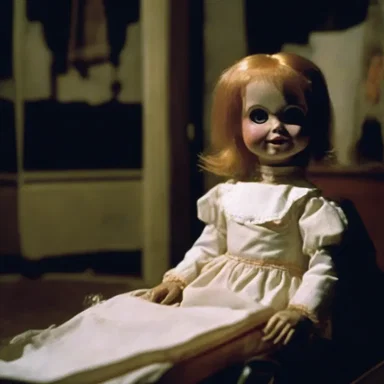 The horror movie featured a haunted doll controlled by a malfunctioning servosystem, adding an eerie element to the plot.