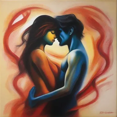 In his conceptualisation of love, he painted a beautiful picture of two souls entwined in an eternal embrace.