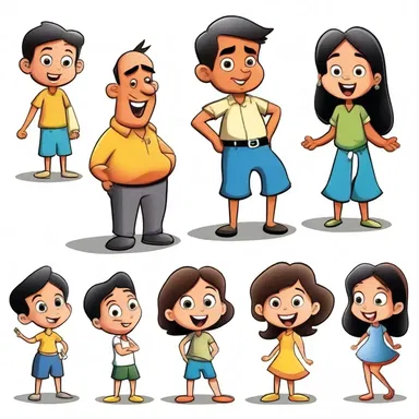 The conceptualisation of the cartoon characters took months of brainstorming and creative thinking.