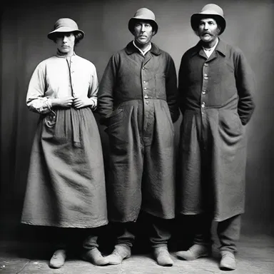 During the Industrial Revolution, the workers' clothes became smutty from the coal dust in the factories.
